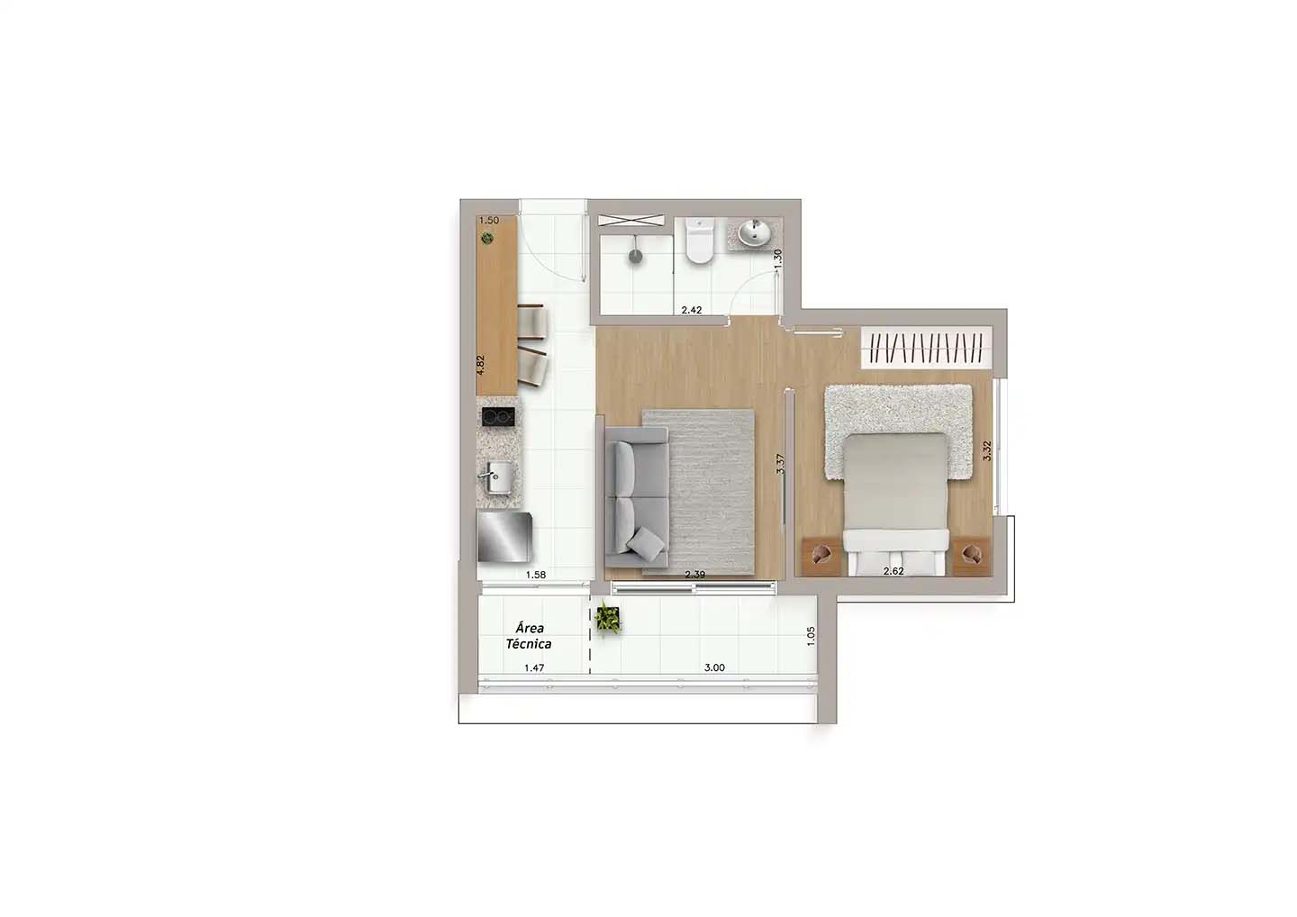 Planta 5º ao 17º andar - Final 3