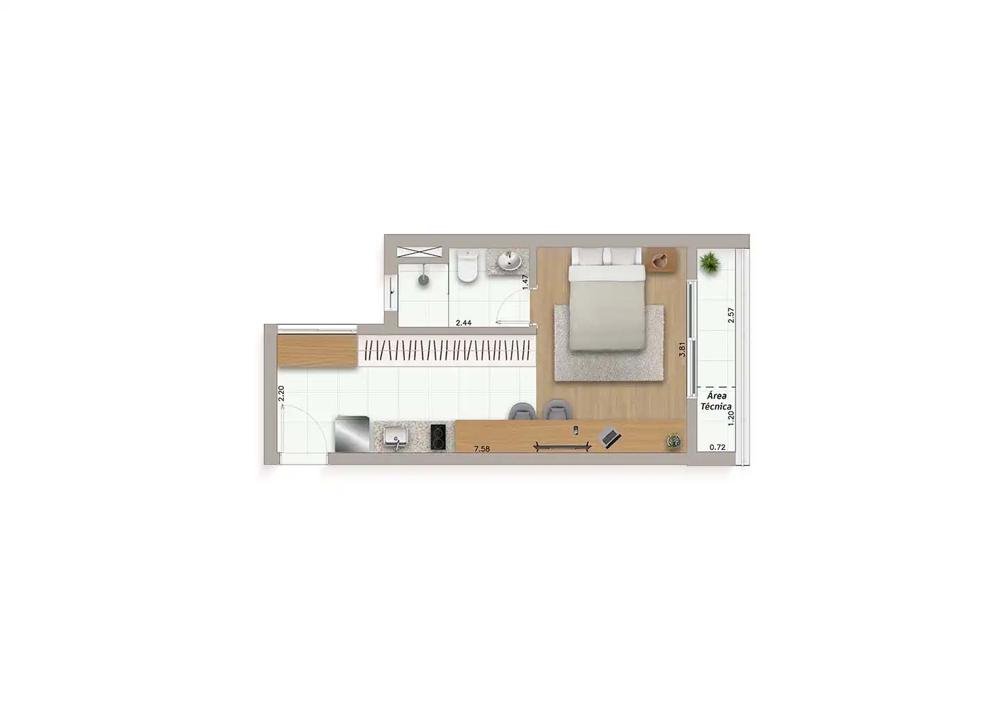 Planta 5º ao 17º andar - Final 6